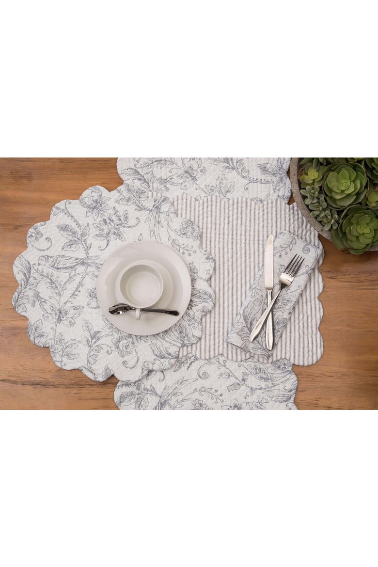 Callahan Songbirds Placemats Set of 6 13" x 19", Alternate, color, Purple
