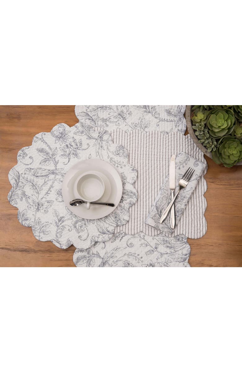 C&F Home Callahan Songbirds Placemats Set of 6, 13" x 19", Alternate, color, Purple