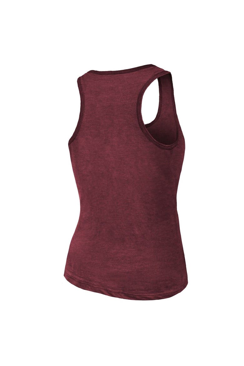 Women's Majestic Threads Burgundy Colorado Avalanche 2022 Stanley Cup Champions Racerback Tank Top, Alternate, color, Burgundy