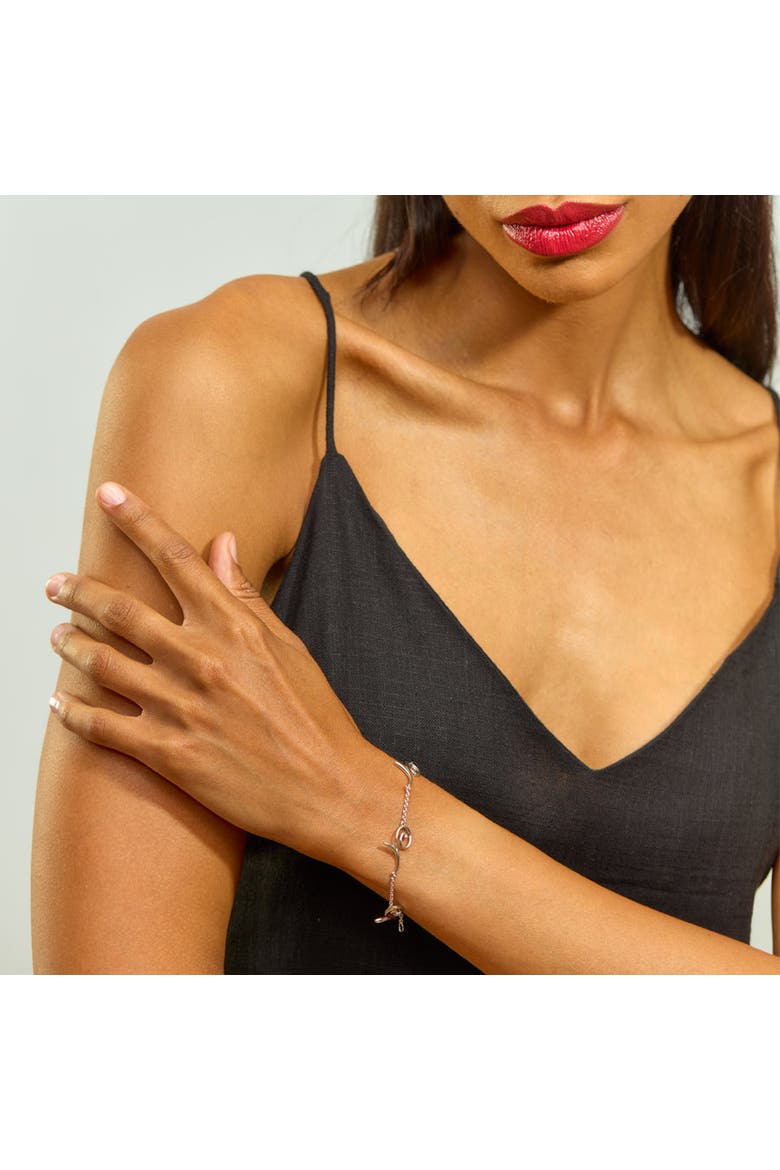 Q Bracelet, Alternate, color, Sterling Silver