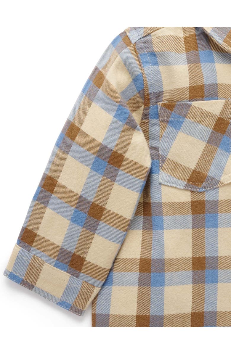Purebaby Check Shirt, Alternate, color, Farm Check