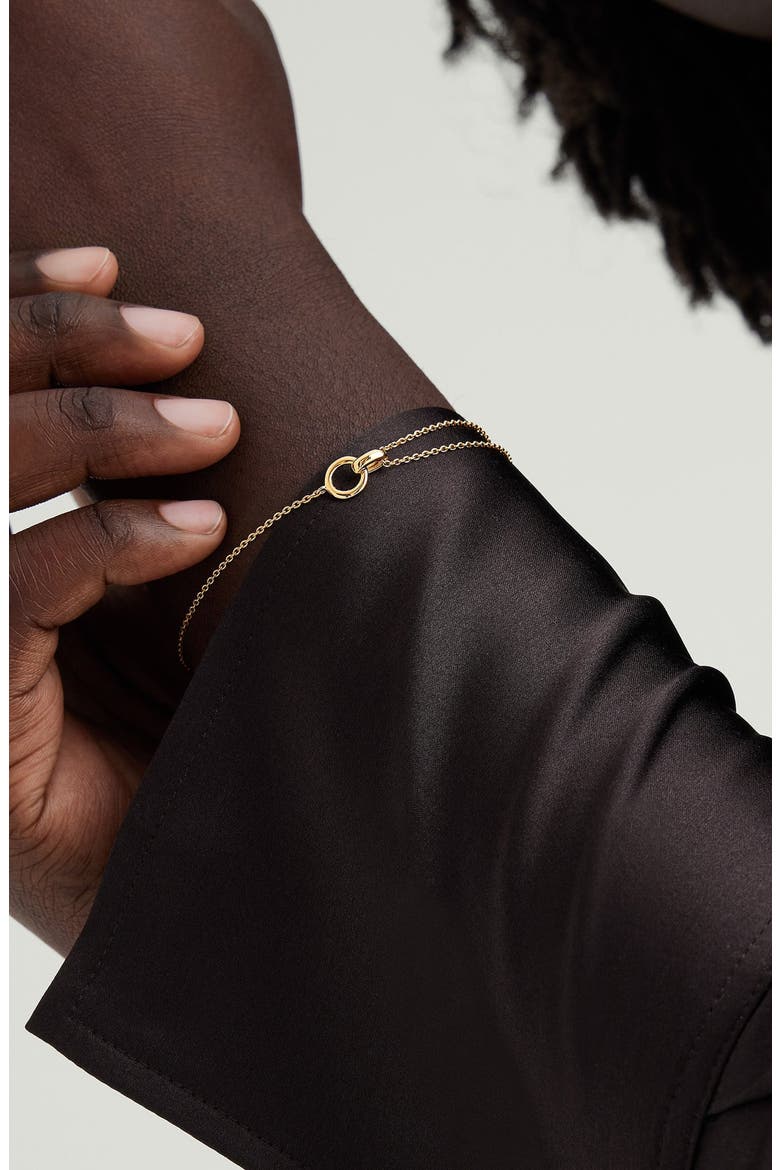 Linked Bracelet, Alternate, color, Yellow Gold