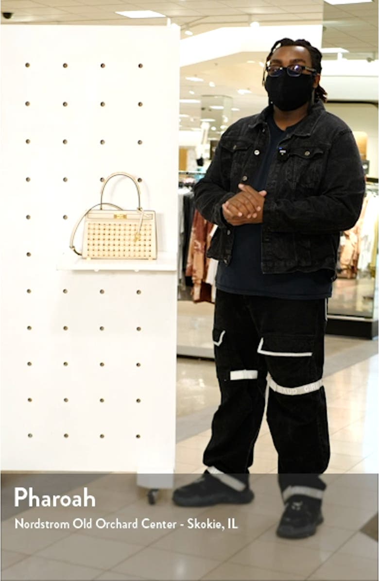 Lee Radziwill Perforated Small Leather Bag, sales video thumbnail