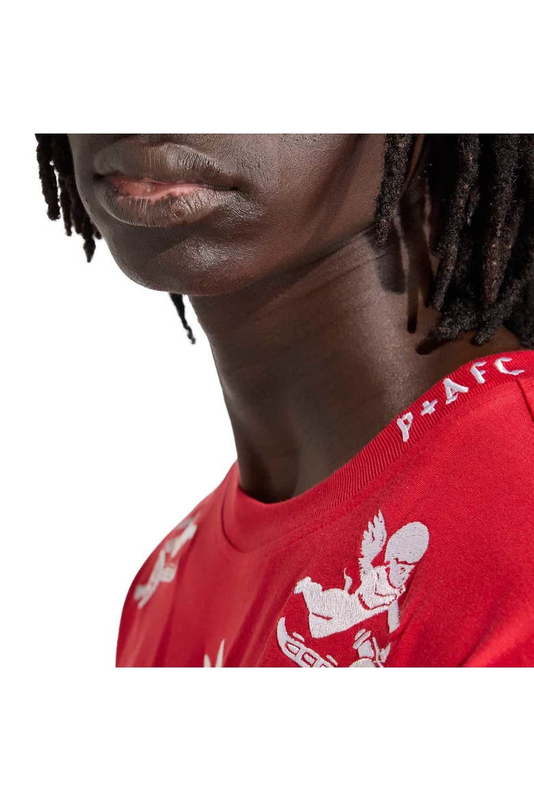 Men's adidas  Red Arsenal x Places+Faces T-Shirt, Alternate, color, Red