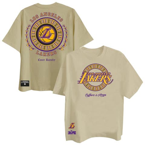 Men's Two Hype Khaki Los Angeles Lakers Worldwide Collection Premium T-Shirt