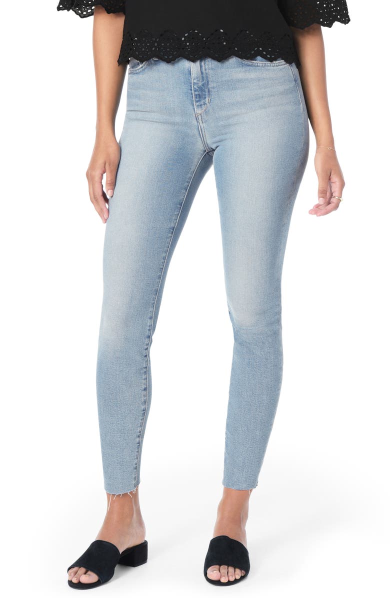 Joe's Flawless - Honey Curvy High Waist Raw Hem Ankle Skinny Jeans, Main, color,