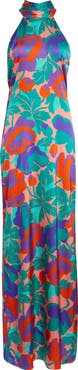 Ramy Brook Dahlia Tatiana Halter Neck Gown
