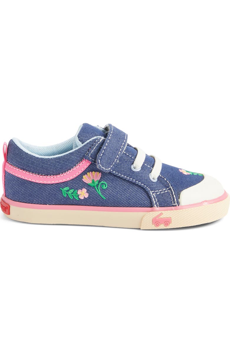 See Kai Run Kristin Sneaker, Alternate, color, Blue Denim/Garden