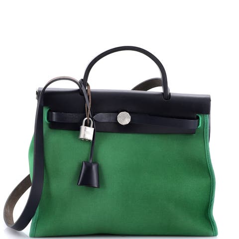 Herbag Zip Leather and Toile 31