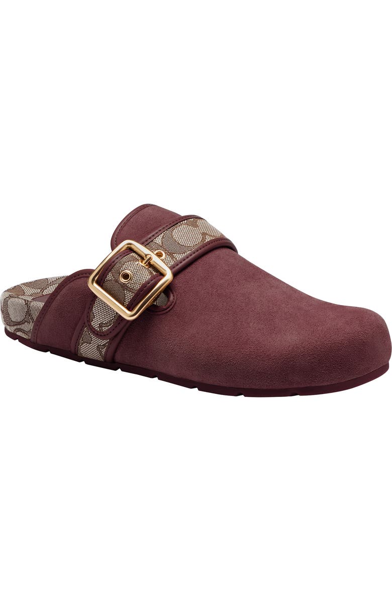 COACH Archival Buckle Mule, Main, color, Merlot