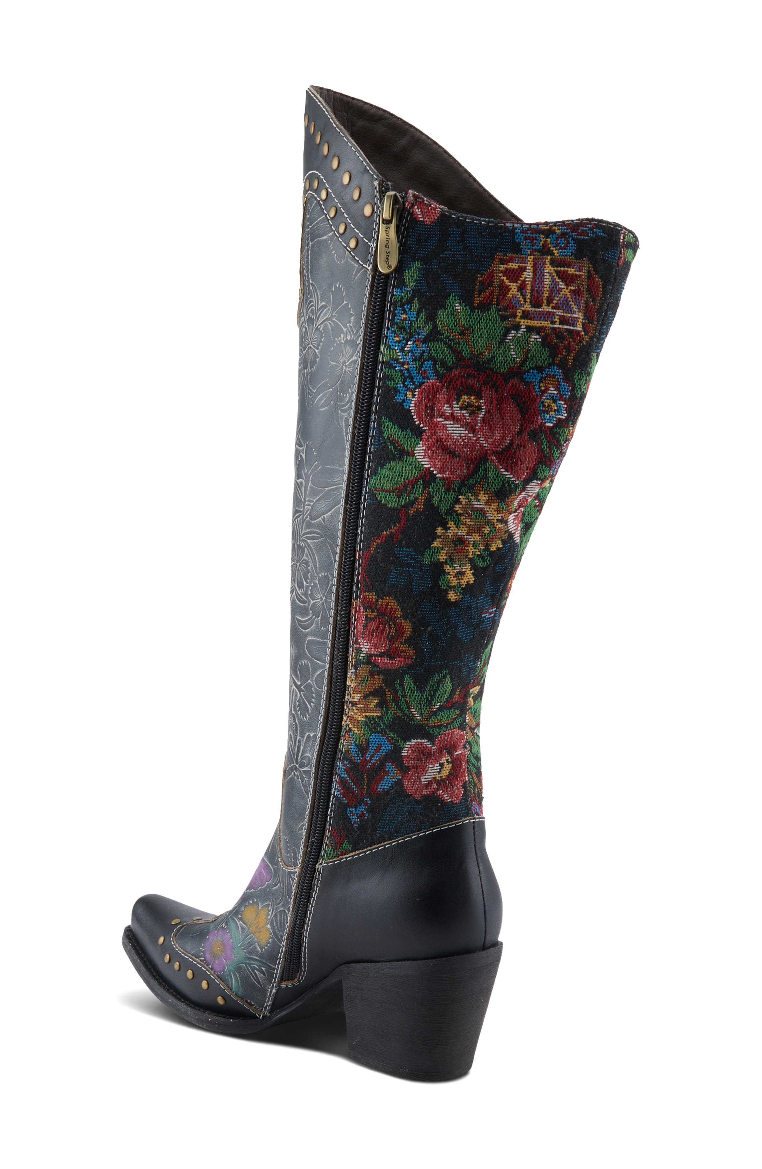 L'Artiste by Spring Step Mallorie Knee High Boot, Alternate, color, Black