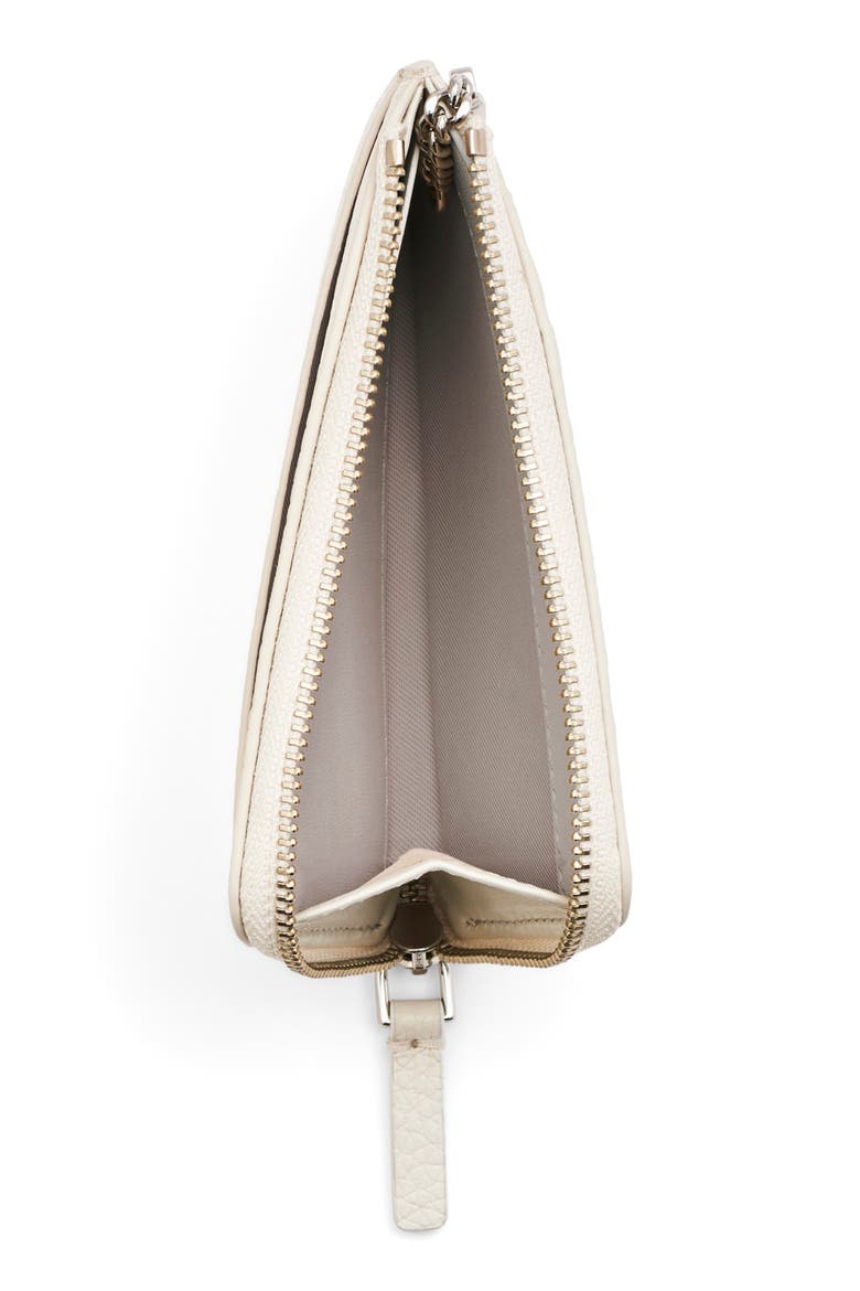 The Top Zip Multi Leather Wallet, Alternate, color, COTTON