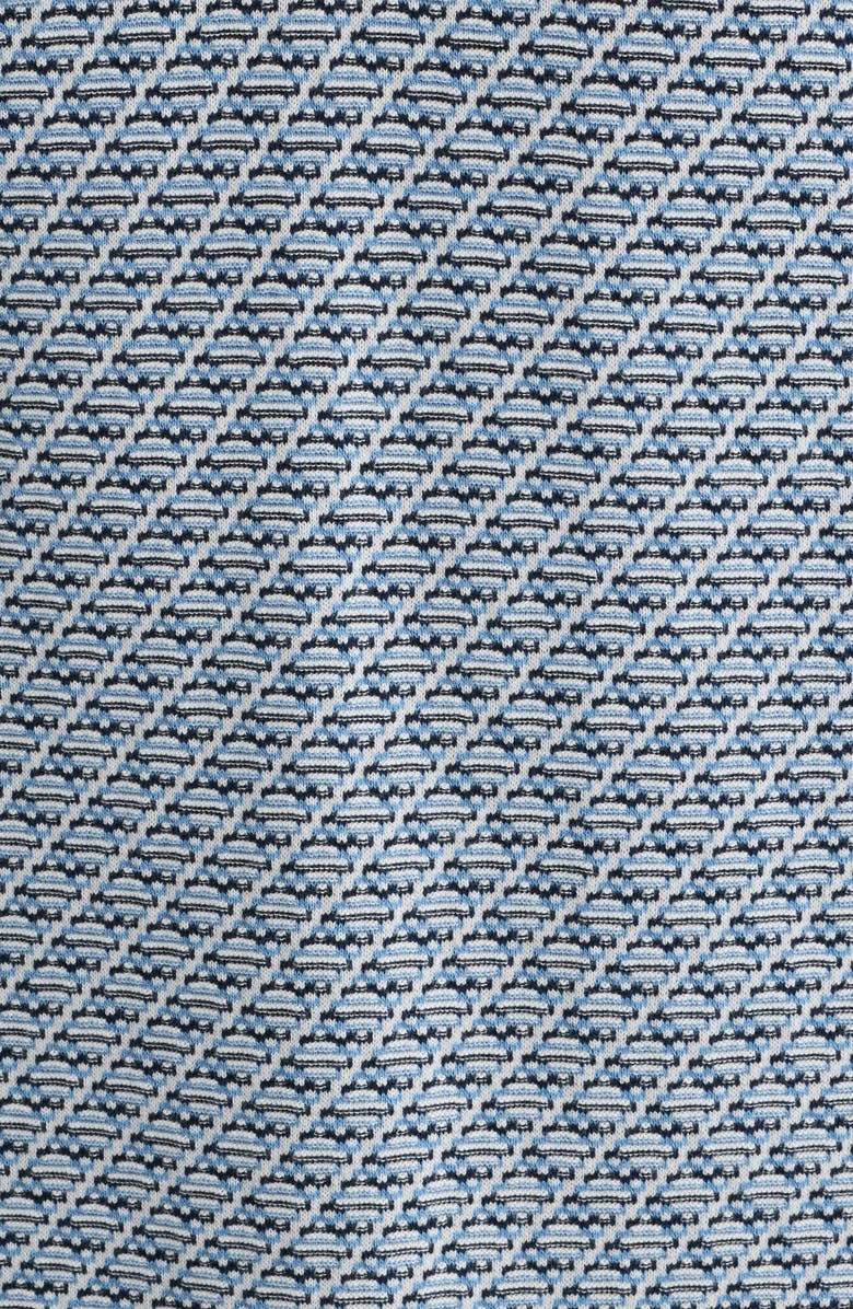 Brooks Brothers Geometric Textured Cotton Polo Sweater, Alternate, color, Texture Diamond Ivory Multi
