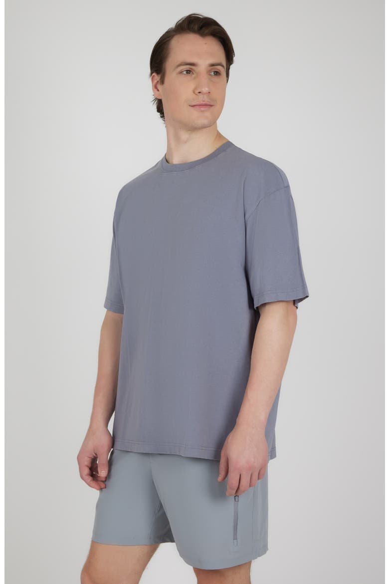 Acid Stretch Cotton T-Shirt, Alternate, color, WEATHERVANE