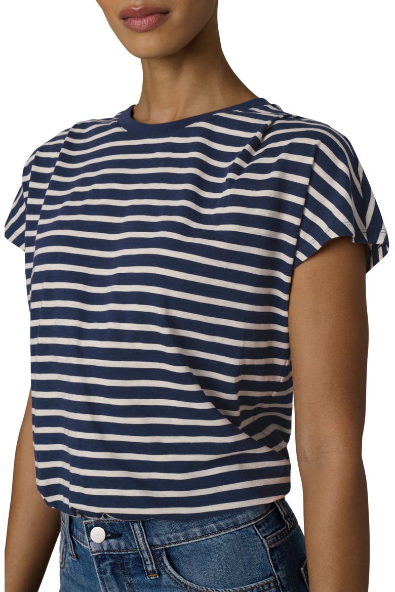 The Bubble T-Shirt, Alternate, color, NAVY/ ECRU STRIPE