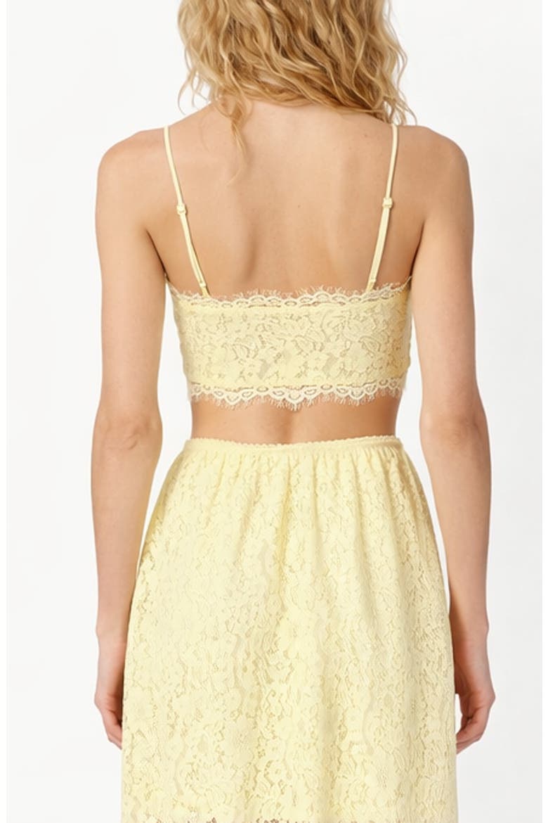 Sofie Lace Crop Camisole, Alternate, color, BUTTERCUP
