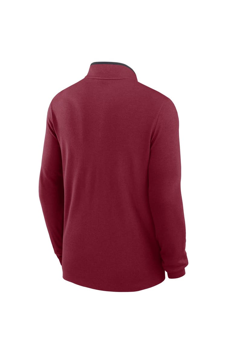 Men's Nike Crimson Washington State Cougars Coaches Courtside Basketball Victory Performance Quarter-Zip Top, Alternate, color, Crimson