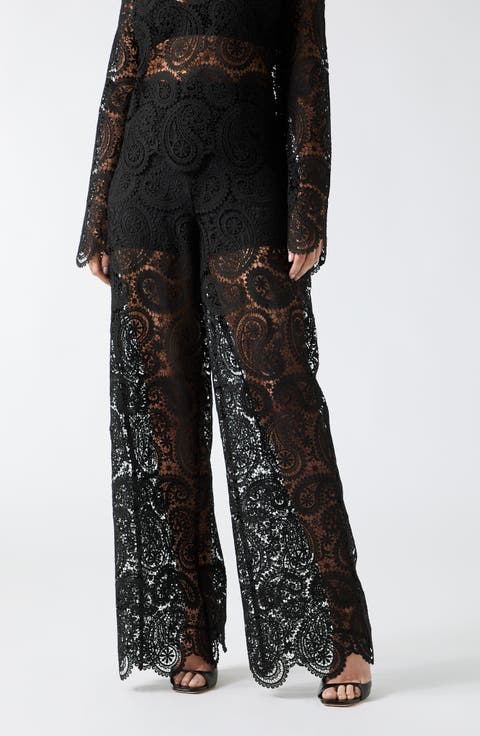 Grace Lace Wide Leg Pants