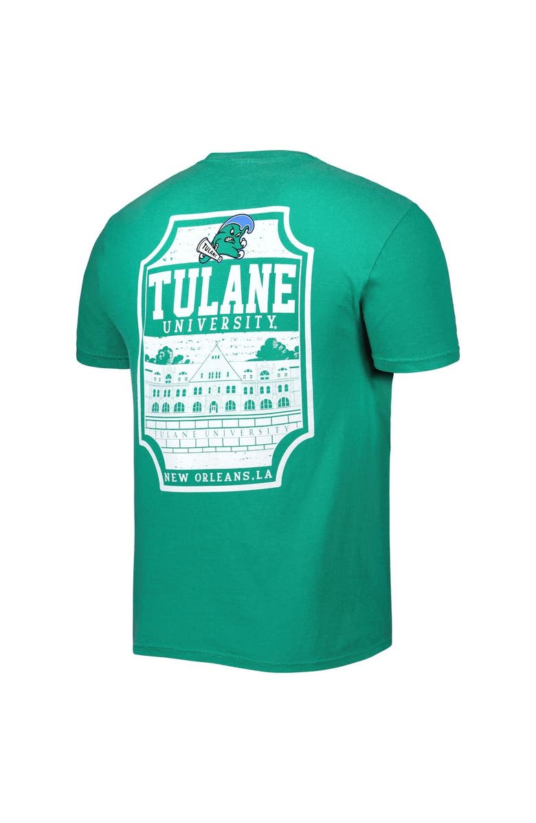 IMAGE ONE Men's Green Tulane Green Wave Logo Campus Icon T-Shirt, Alternate, color, 