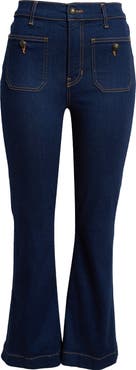 Veronica Beard Carson High Waist Ankle Flare Jeans