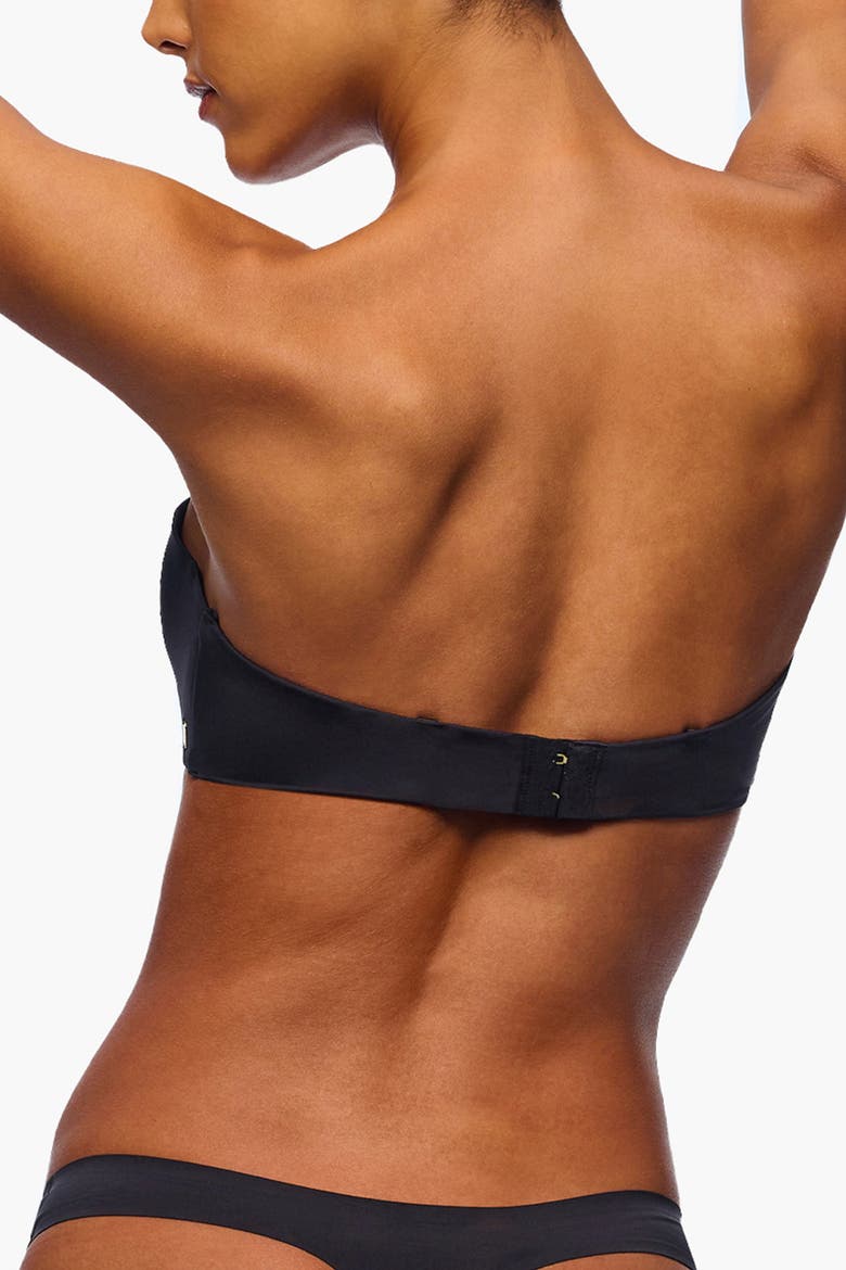 Lisciante Strapless Bra, Alternate, color, BLACK