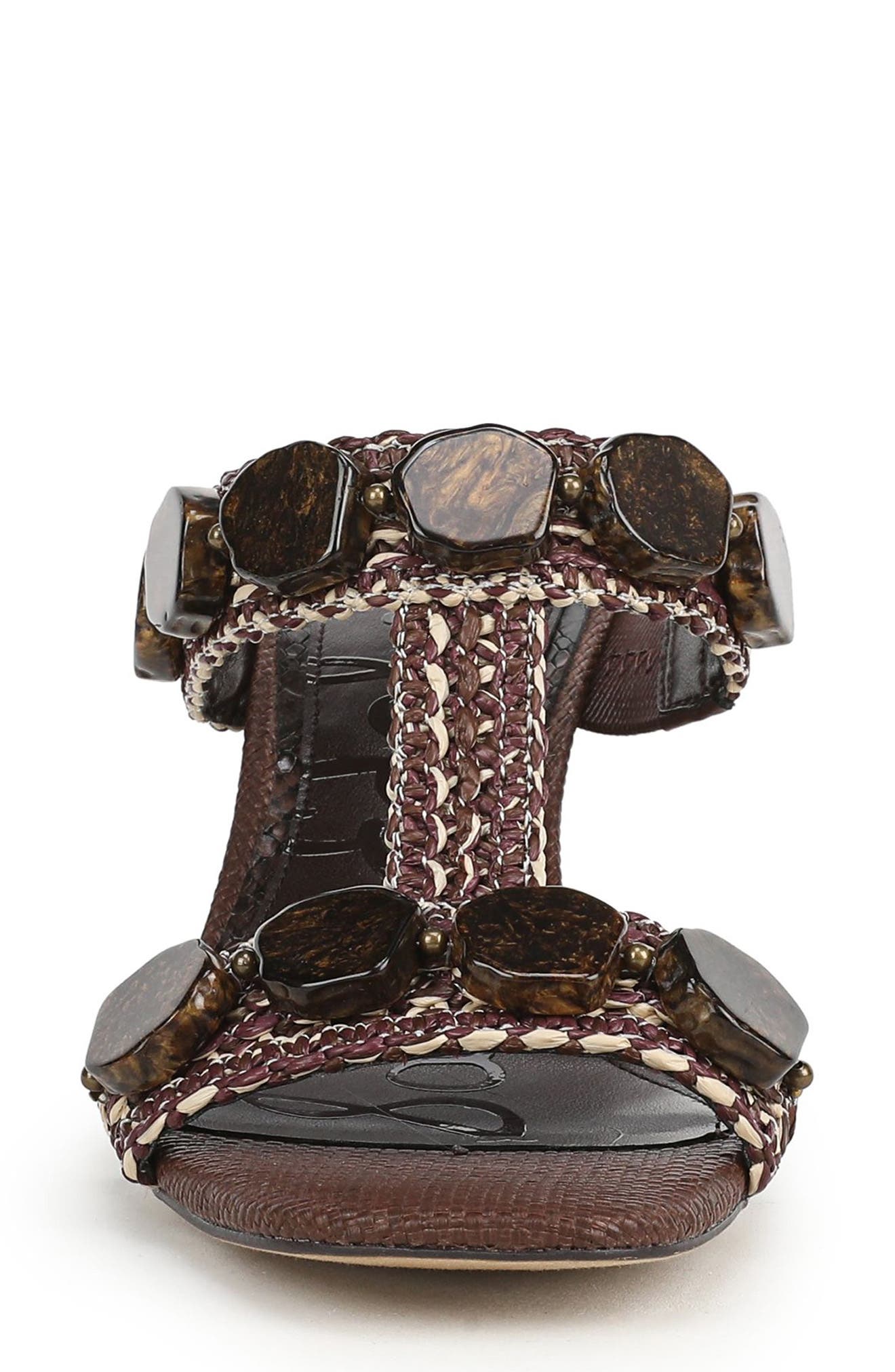 Dante Wedge Sandal, Alternate, color, MOCHA MULTI