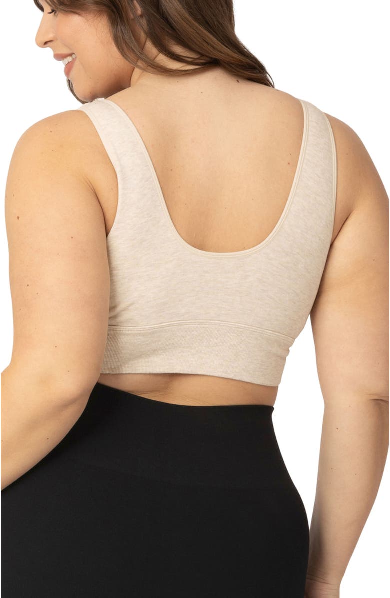 Kindred Bravely Sublime Maternity & Nursing Plunge Bra- Fits 30B-46B, Alternate, color, Oatmeal Heather