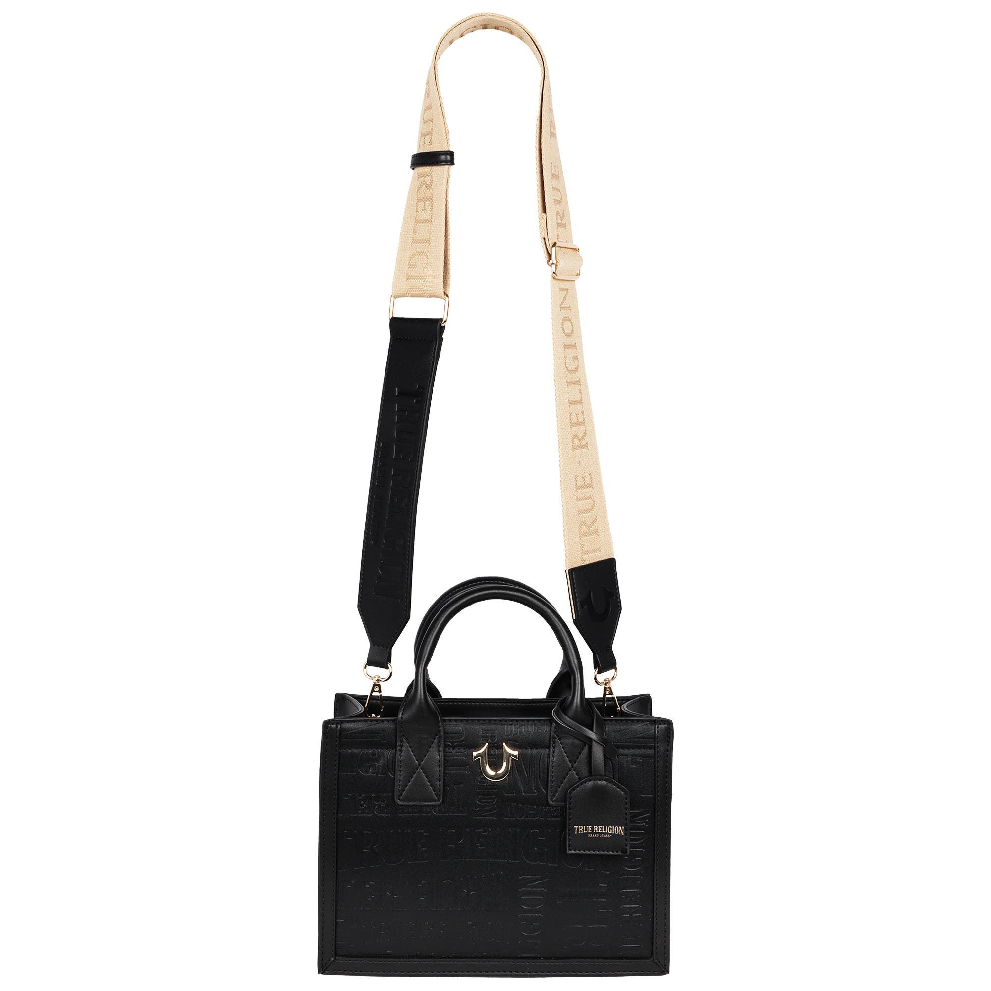 True Religion Mega Logo Modern Tote, Alternate, color, 