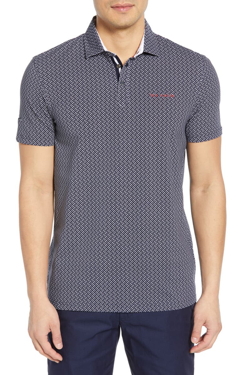 Ted Baker London Wallnot Slim Fit Golf Polo, Main, color, 