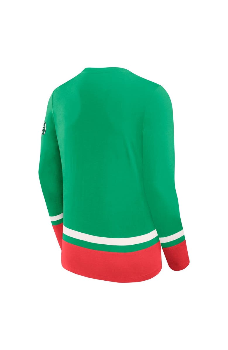 FANATICS Men's Fanatics Green New Jersey Devils Vintage High Point Long Sleeve T-Shirt, Alternate, color, Green