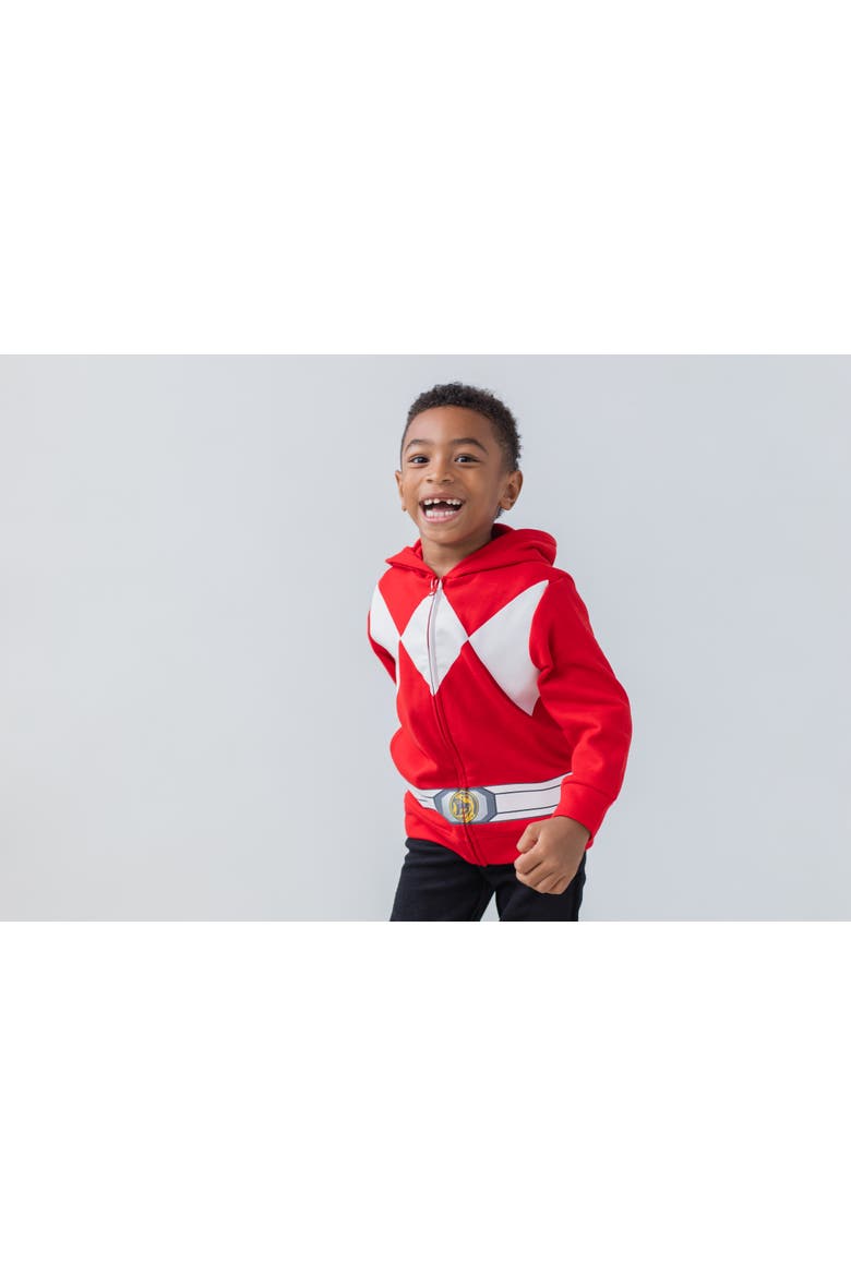 Cosplay Fleece Zip-Up Hoodie, Alternate, color, Red Ranger Red