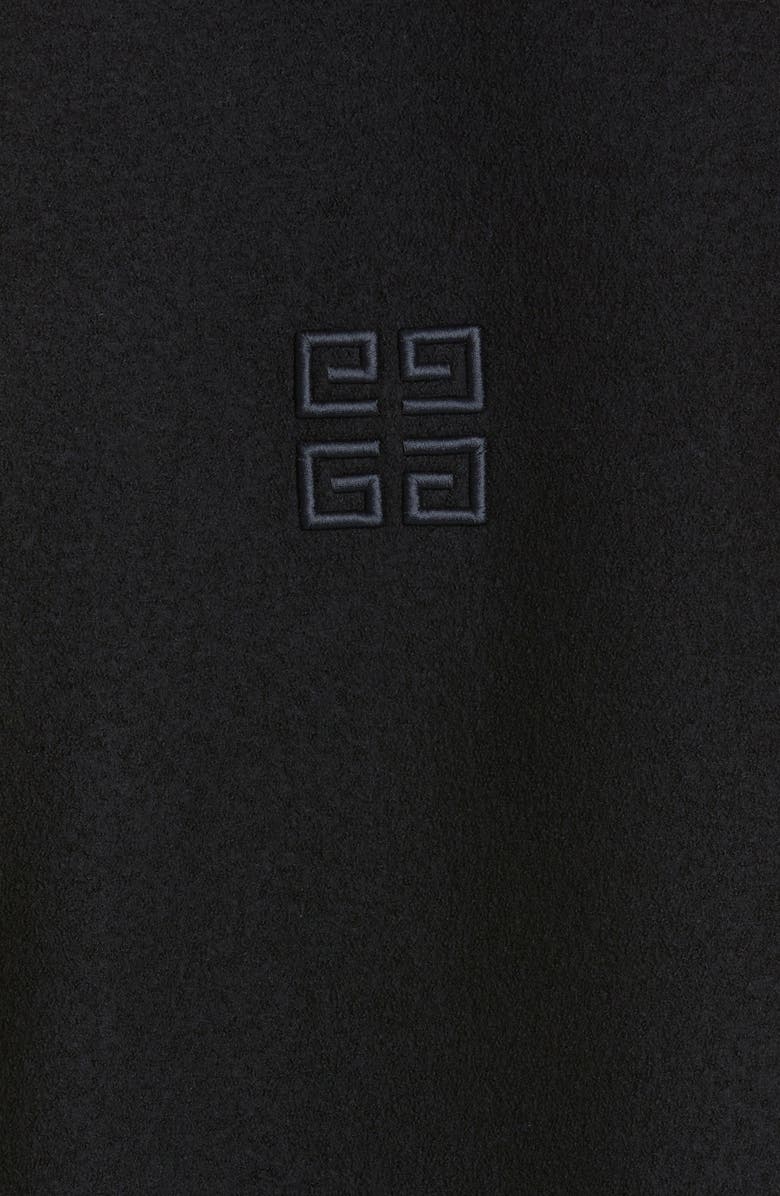 Givenchy Logo Virgin Wool Bomber Jacket, Alternate, color, Black