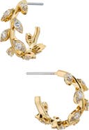 Nadri Whimsy Cubic Zirconia Vine Hoop Earrings