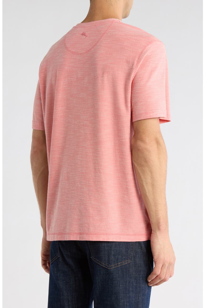 Havana Notch Neck Cotton T-Shirt, Alternate, color, PURE SALMON