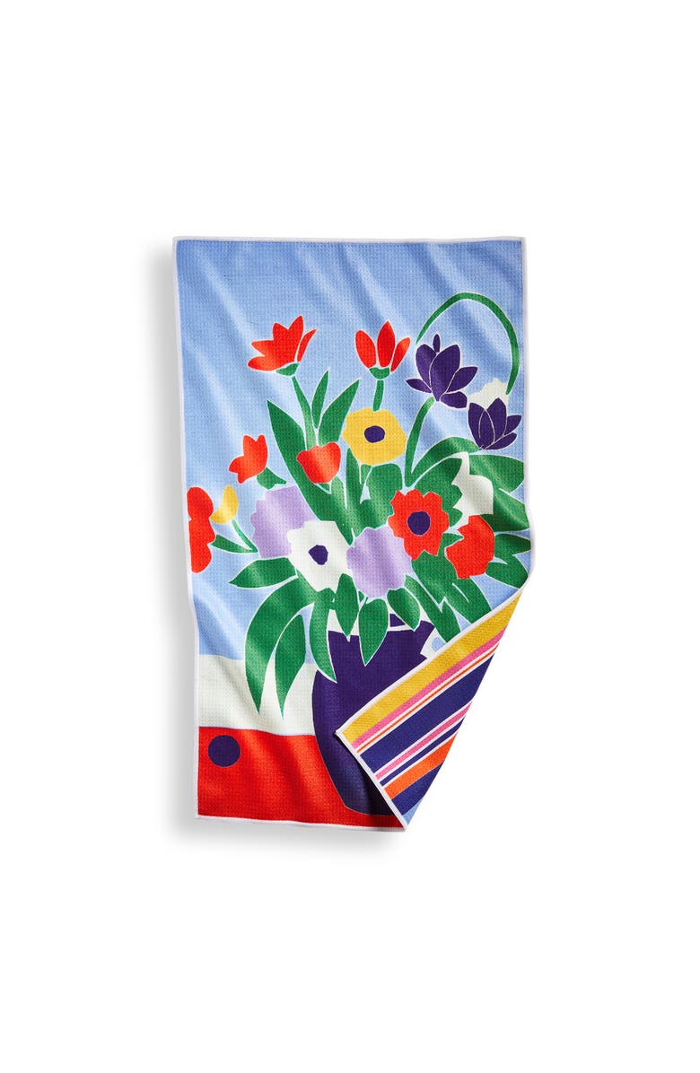 tag Super Absorbent Kitchen Towel Vase of Flowers Dishtowel Multi 18 x 30 in, Main, color, Multicolored