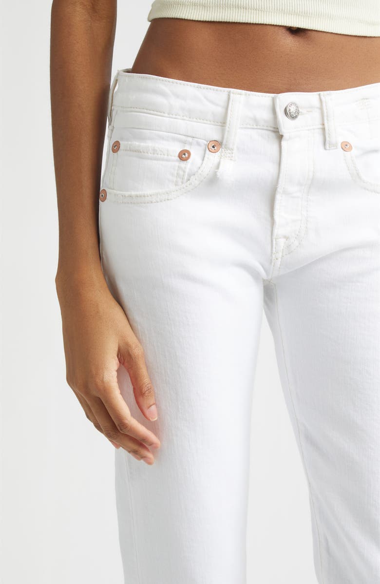 R13 Boy Distressed Straight Leg Ankle Jeans, Alternate, color, Aerin White Stretch