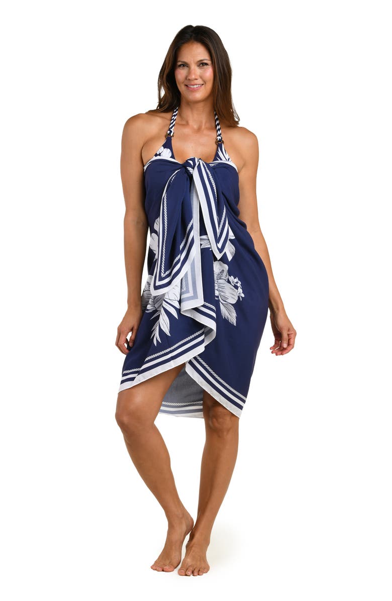 La Blanca Mariner Cover-Up Pareo, Alternate, color,