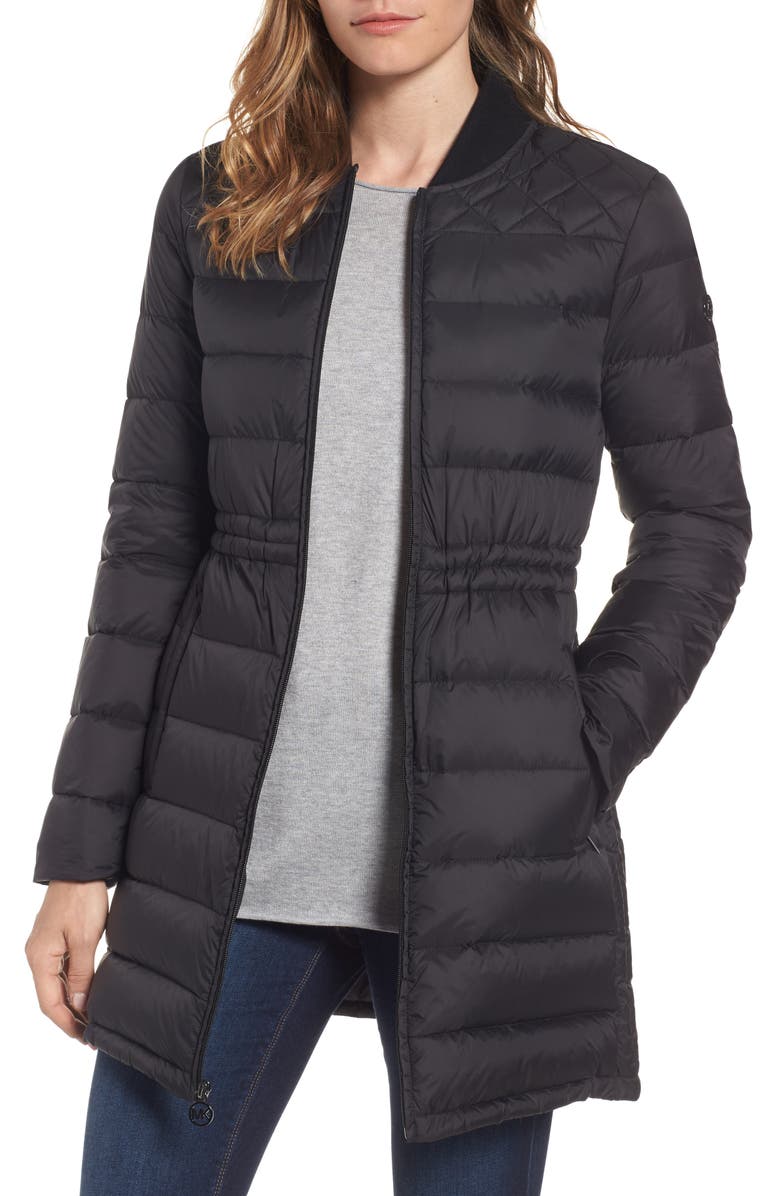 MICHAEL Michael Kors Packable Knit Trim Anorak, Main, color, 