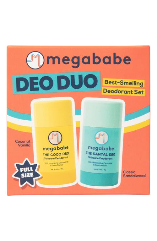 Megababe Deo Duo Best-smelling Deodorant Set $28 Value In Transparent
