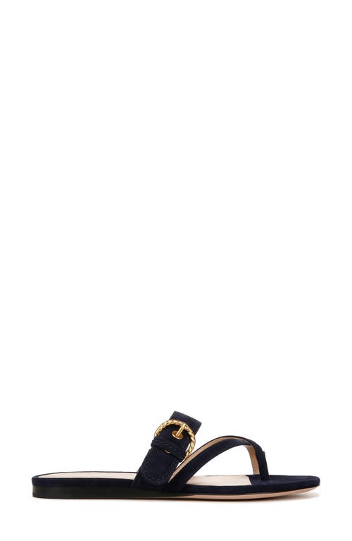 Veronica Beard Salva Suede Sandal In French Navy
