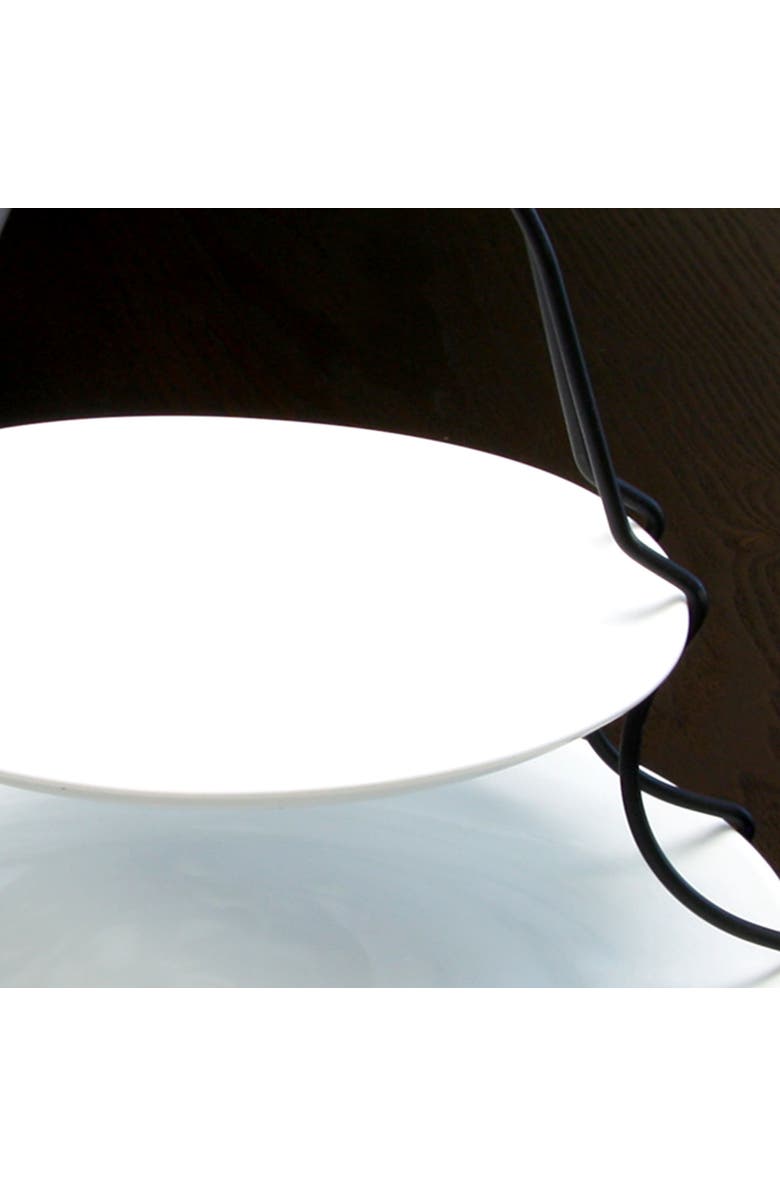 Gibson Elite Splendid Grace 2 Tie Serving Set with Metal Rack, Alternate, color, White