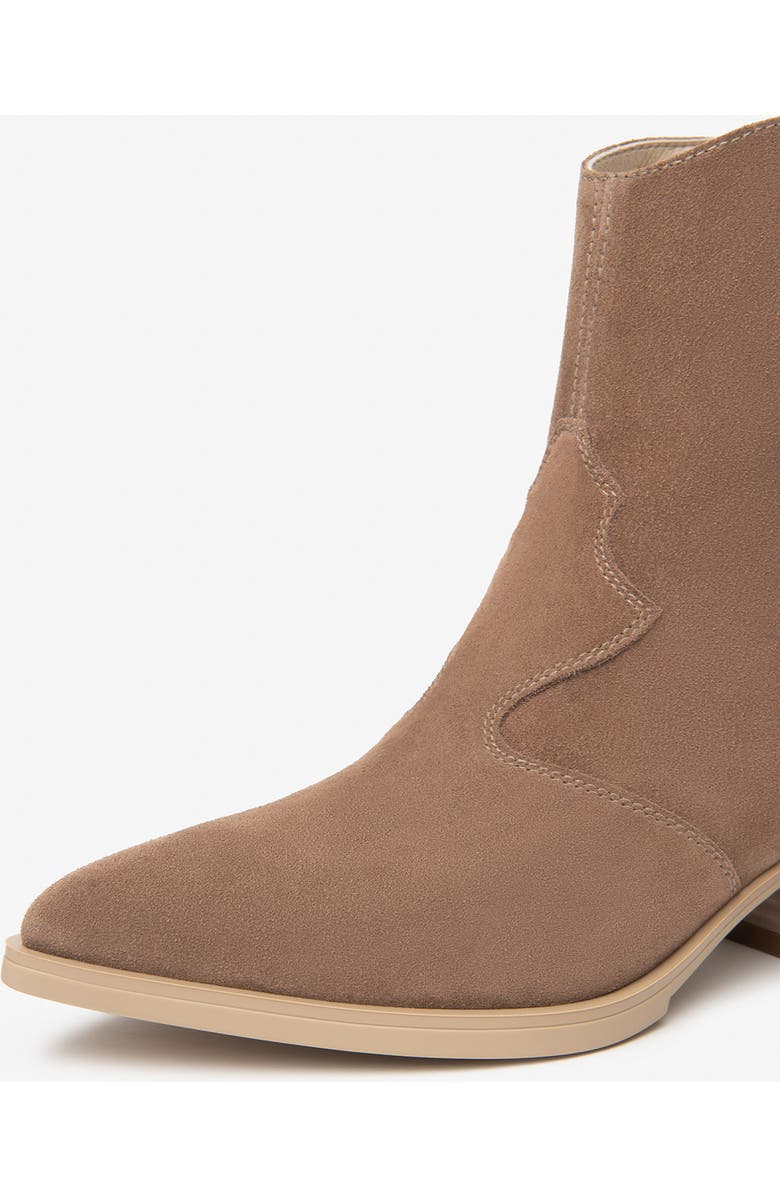 NeroGiardini Fringe Western Bootie, Alternate, color, Whiskey