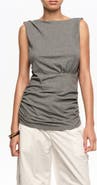 Bimba y Lola Fitted Ruched Elastic Backless Top