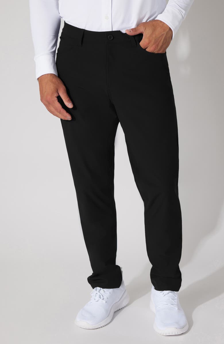 90 DEGREE BY REFLEX Tricot Prime Time Pants, Main, color, Black