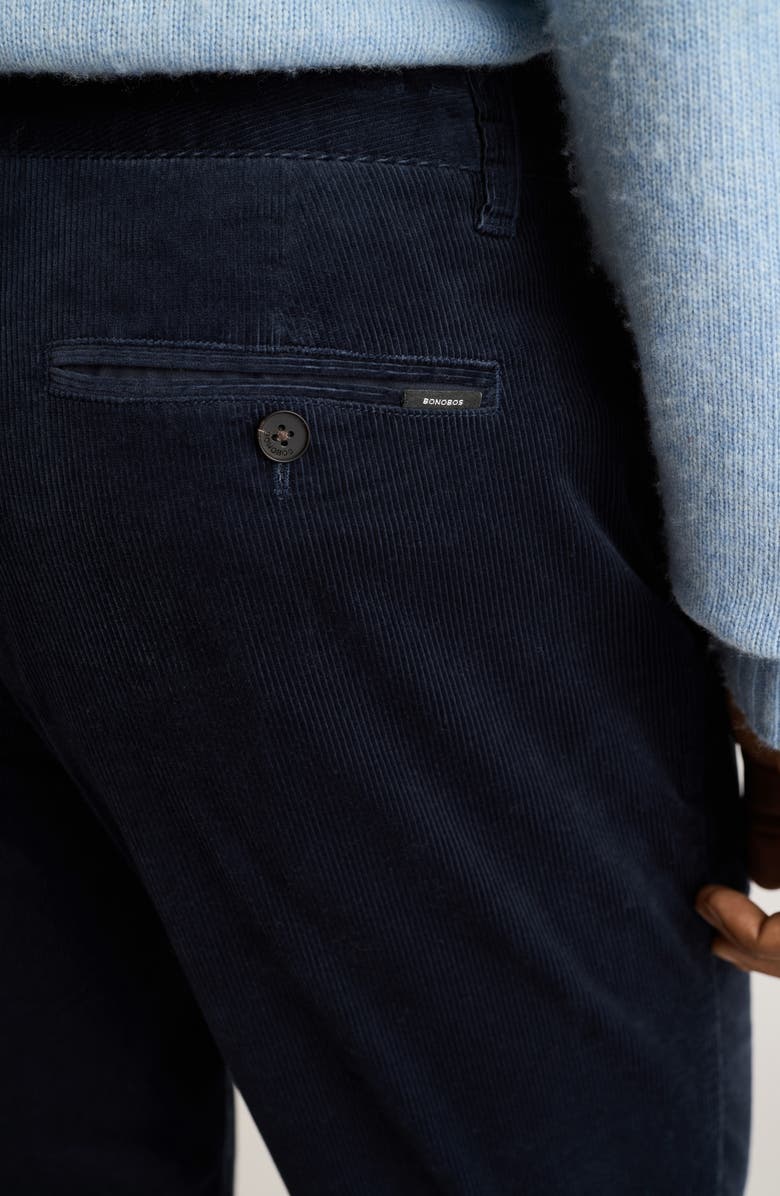 Bonobos Flat Front Cotton Stretch Corduroy Chinos, Alternate, color,