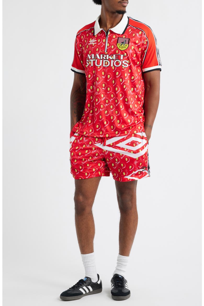 x Umbro Strawberry Half Zip Soccer Jersey (Men) | Nordstrom