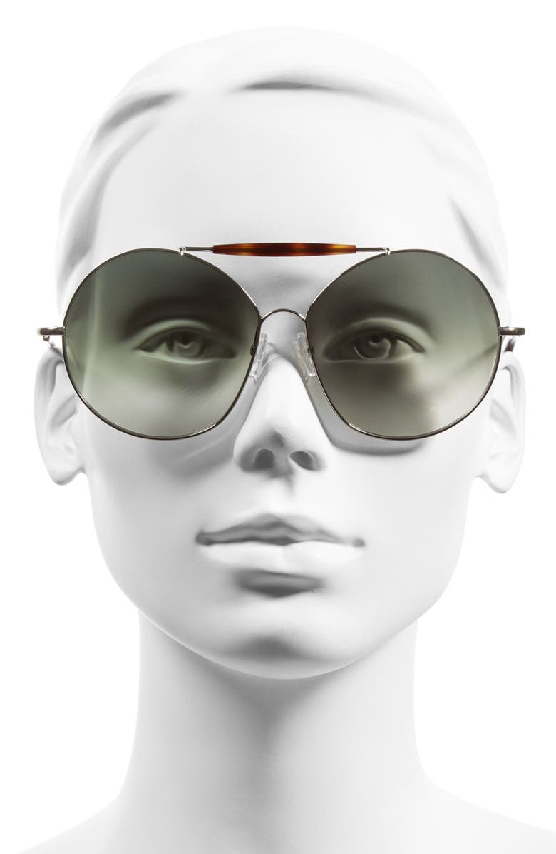 Valentino 'Runway' 62mm Aviator Sunglasses, Alternate, color, 