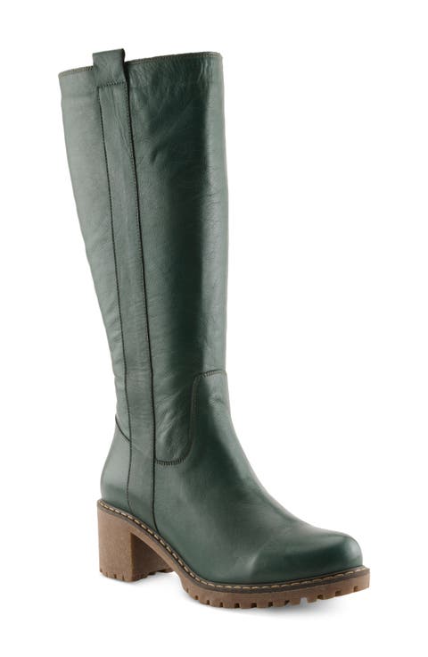 Stormi Leather Knee High Boot
