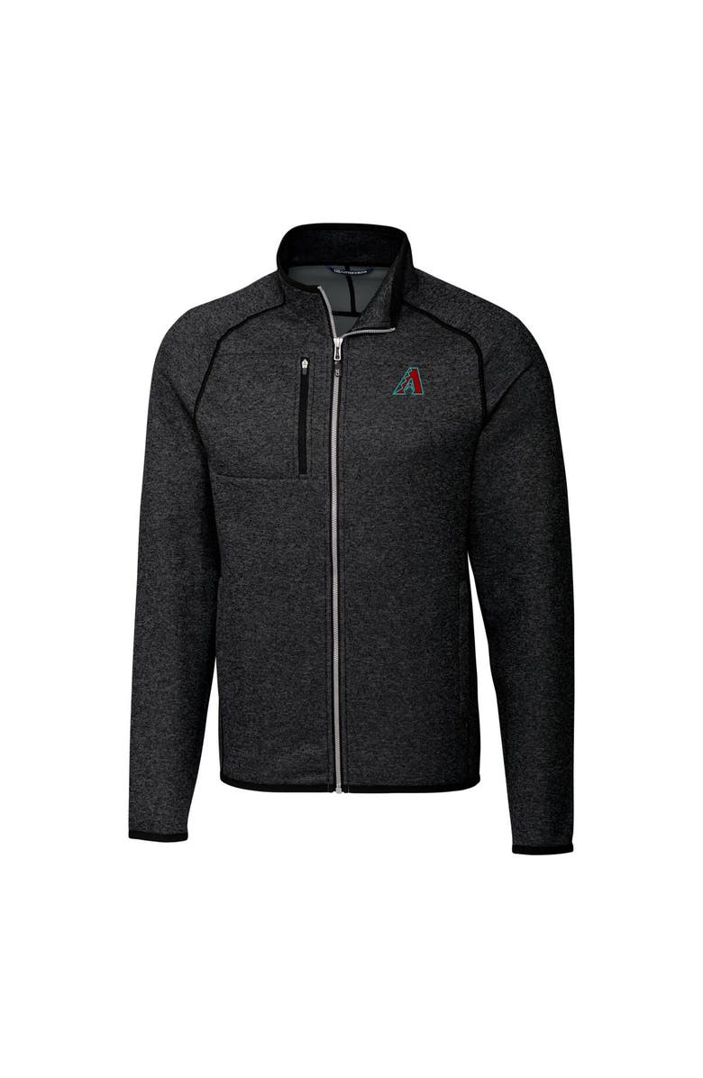 Cutter & Buck Men's Cutter & Buck  Heather Charcoal Arizona Diamondbacks Mainsail Full-Zip Jacket, Alternate, color, 