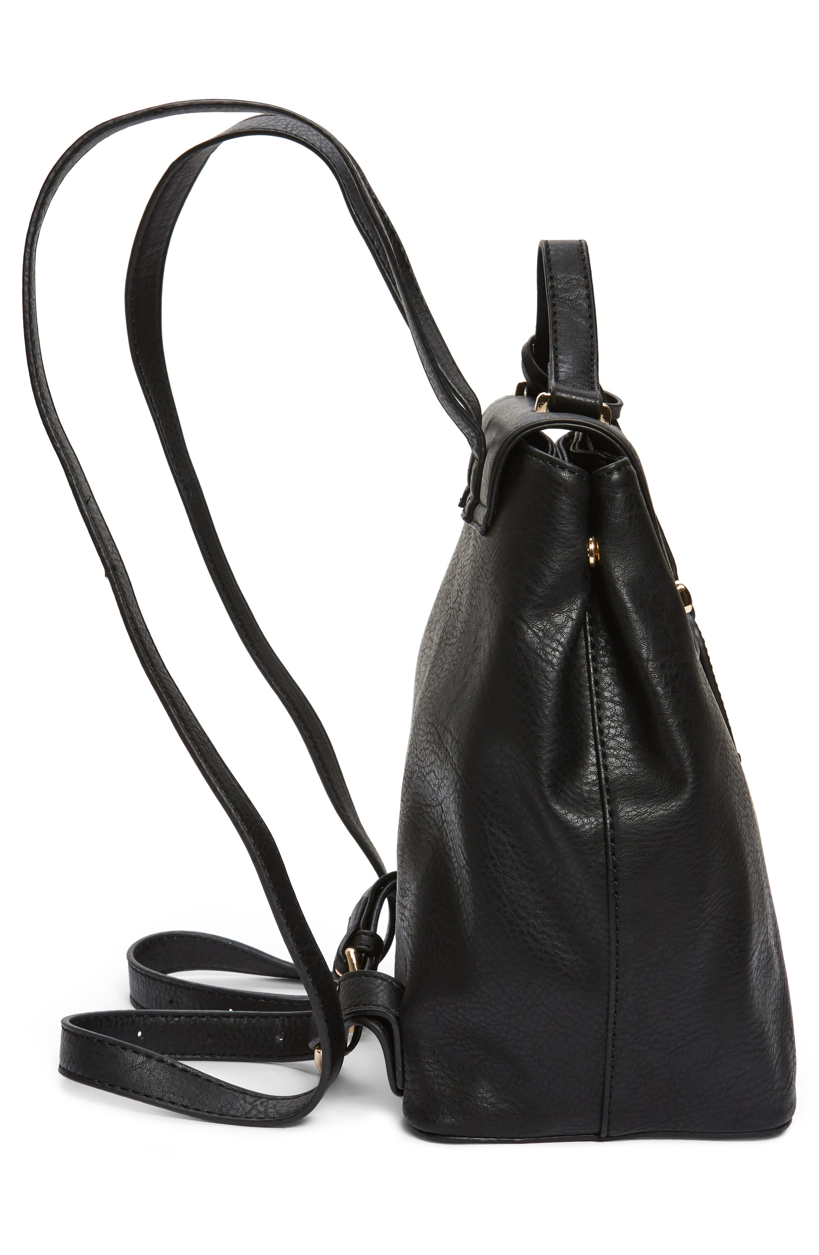 Sole Society Georgia Faux Leather Backpack, Alternate, color, 